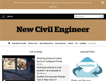 Tablet Screenshot of newcivilengineer.com
